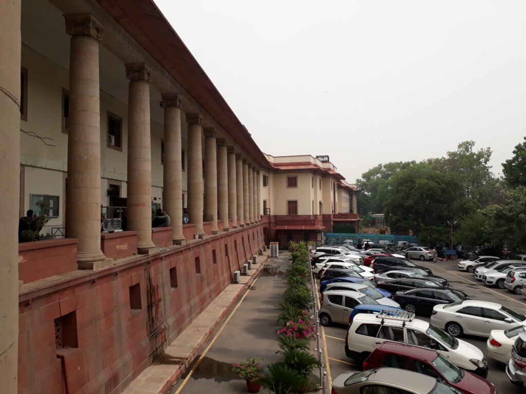 The Supreme Court of India building in New Delhi, where the bench led by CJI Surya Kant heard the INDIA bloc's petition against the Election Commission's SIR exercise.